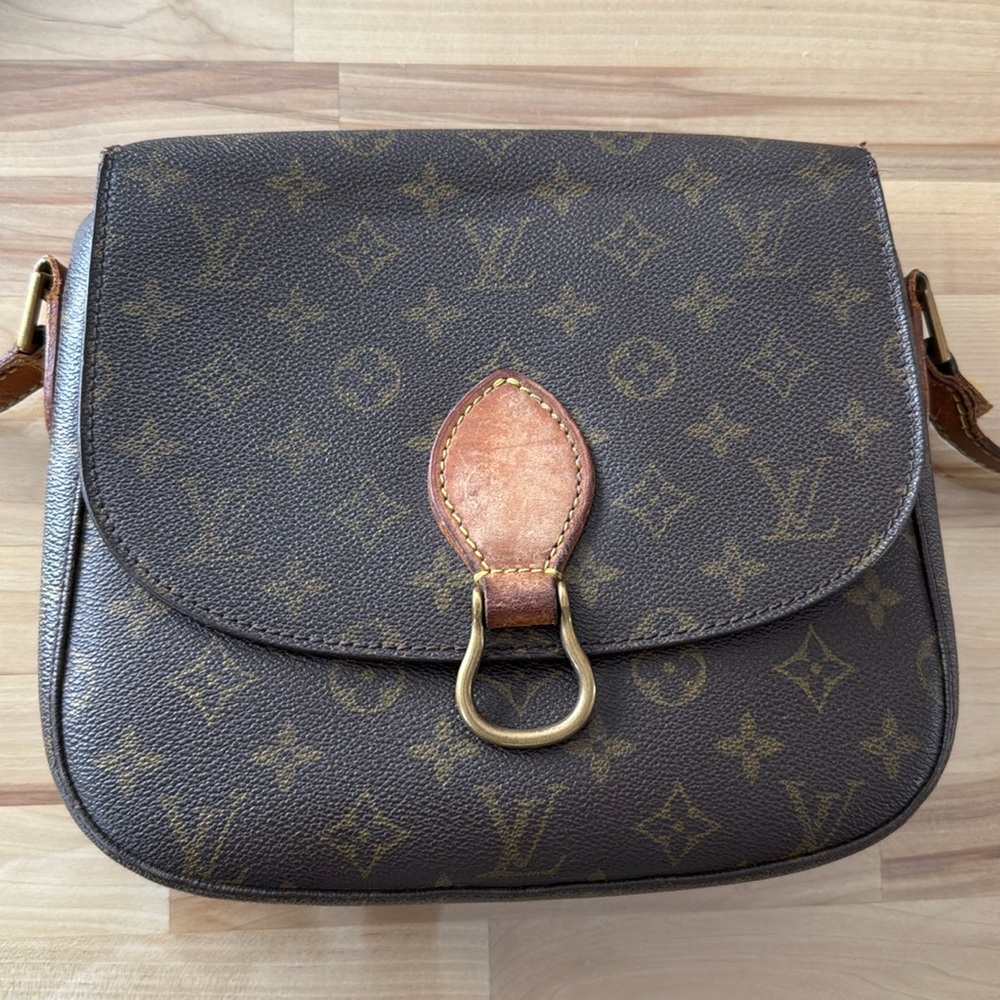 Authentic LOUIS VUITTON Saint Cloud GM Monogram Shoulder Bag vintage
